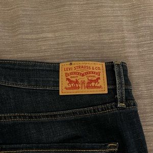 Levi dark denim skinny jeans